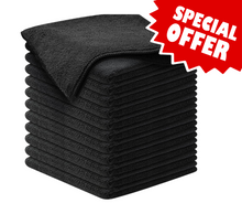 Load image into Gallery viewer, Black Microfiber Towels, 👍 (5 cases)