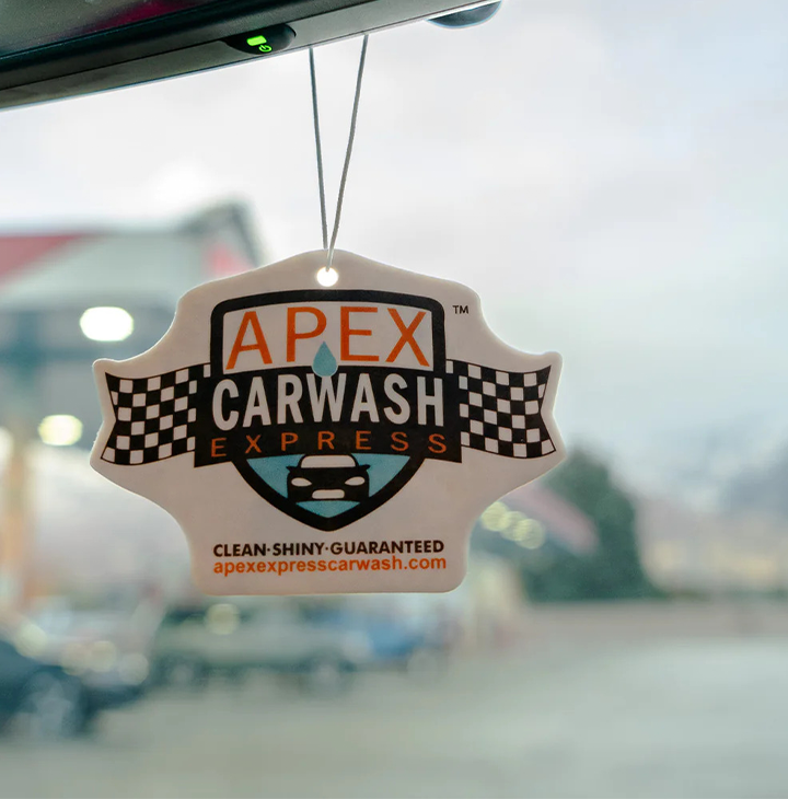 this is custom car wash air freshener. upload your logo online - washpromotions