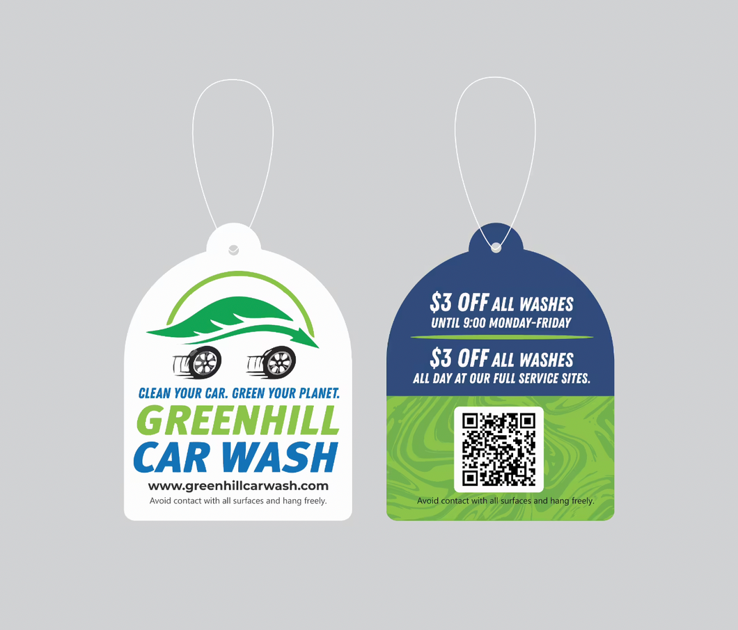 5,000 Custom Air Fresheners For Your Car Wash - WashPromotions
